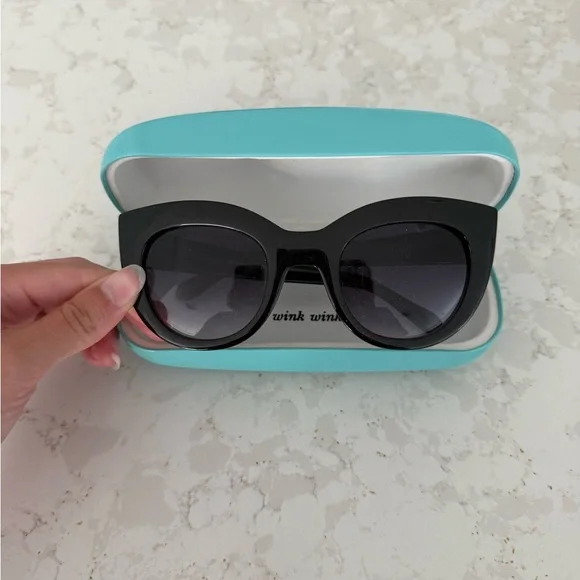 Kate Spade Zora Black Sunglasses - Picture 3 of 5